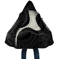 Black Polynesia Tribal Octopus Tattoo Cloak Pikake Lei Polynesian Pattern