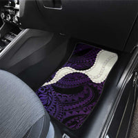 Purple Galaxy Polynesia Tribal Octopus Tattoo Car Mats Pikake Lei Polynesian Pattern