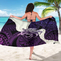 Purple Galaxy Polynesia Tribal Octopus Tattoo Sarong Pikake Lei Polynesian Pattern