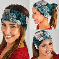 Teal Galaxy Polynesia Tribal Octopus Tattoo Neck Gaiter Pikake Lei Polynesian Pattern