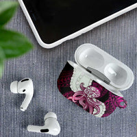 Pink Galaxy Polynesia Tribal Octopus Tattoo AirPods Case Pikake Lei Polynesian Pattern