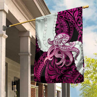 Pink Galaxy Polynesia Tribal Octopus Tattoo Garden Flag Pikake Lei Polynesian Pattern