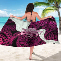Pink Galaxy Polynesia Tribal Octopus Tattoo Sarong Pikake Lei Polynesian Pattern