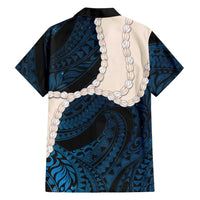 Blue Galaxy Polynesia Tribal Octopus Tattoo Hawaiian Shirt Pikake Lei Polynesian Pattern