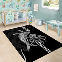 Kanaloa Aloha Hawaii Area Rug Humpback Whale Octopus Tattoo Kakau Pattern