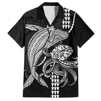 Kanaloa Aloha Hawaii Hawaiian Shirt Humpback Whale Octopus Tattoo Kakau Pattern