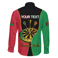 Personalised Vanuatu Darts Family Matching Short Sleeve Bodycon Dress and Hawaiian Shirt Happiness Is A Tight Threesome Sand Drawing Art LT14 - Polynesian Pride