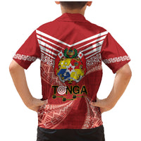 Tonga Darts Family Matching Mermaid Dress and Hawaiian Shirt Tongan Ngatu Pattern LT14 - Polynesian Pride