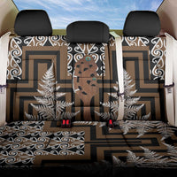 New Zealand Back Car Seat Cover Maori Maripi Knife With Poutama Art LT14 One Size Brown - Polynesian Pride
