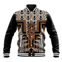 New Zealand Baseball Jacket Maori Maripi Knife With Poutama Art