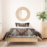 New Zealand Bedding Set Maori Maripi Knife With Poutama Art