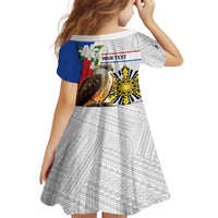 Personalised Philippines Eagle Family Matching Puletasi and Hawaiian Shirt Filipino Sun Mix Sampaguita Flower LT14 - Polynesian Pride