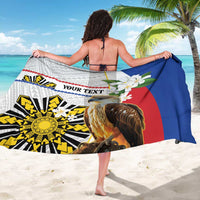 Personalised Philippines Eagle Sarong Filipino Sun Mix Sampaguita Flower LT14 - Polynesian Pride