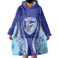 Northland 2026 Rugby Custom Wearable Blanket Hoodie NZ Maori Silver Fern