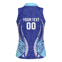Northland 2026 Rugby Custom Women Sleeveless Polo Shirt NZ Maori Silver Fern