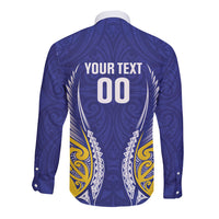 Otago 2026 Rugby Custom Long Sleeve Button Shirt NZ Maori Silver Fern