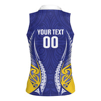 Otago 2026 Rugby Custom Women Sleeveless Polo Shirt NZ Maori Silver Fern