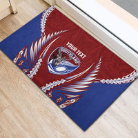 Southland 2026 Rugby Custom Rubber Doormat NZ Maori Silver Fern