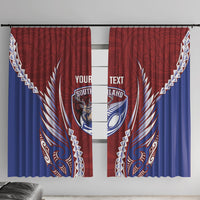 Southland 2026 Rugby Custom Window Curtain NZ Maori Silver Fern
