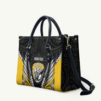 Taranaki 2026 Rugby Custom Leather Bag NZ Maori Silver Fern