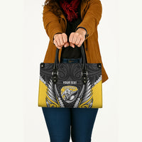 Taranaki 2026 Rugby Custom Leather Bag NZ Maori Silver Fern