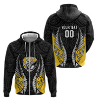 Taranaki 2026 Rugby Custom Zip Hoodie NZ Maori Silver Fern