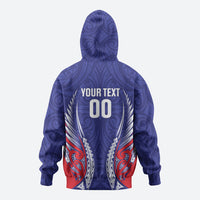Tasman Bay 2026 Rugby Custom Zip Hoodie NZ Maori Silver Fern