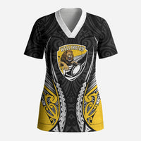 Wellington 2026 Rugby Custom Scrub Top NZ Maori Silver Fern