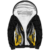 Wellington 2026 Rugby Custom Sherpa Hoodie NZ Maori Silver Fern