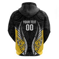 Wellington 2026 Rugby Custom Zip Hoodie NZ Maori Silver Fern