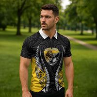 Wellington 2026 Rugby Custom Zipper Polo Shirt NZ Maori Silver Fern