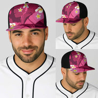 Pink Banana Leaf Hawaii Baseball Net Cap Lau Maia Plumeria Tropical Summer Vibes LT14 - Polynesian Pride