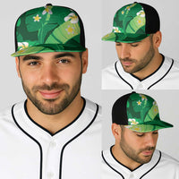 Green Banana Leaf Hawaii Baseball Net Cap Lau Maia Plumeria Tropical Summer Vibes LT14 - Polynesian Pride