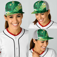 Green Banana Leaf Hawaii Baseball Net Cap Lau Maia Plumeria Tropical Summer Vibes LT14 - Polynesian Pride