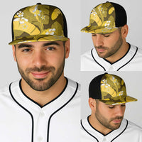 Yellow Banana Leaf Hawaii Baseball Net Cap Lau Maia Plumeria Tropical Summer Vibes LT14 - Polynesian Pride
