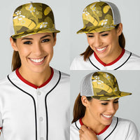 Yellow Banana Leaf Hawaii Baseball Net Cap Lau Maia Plumeria Tropical Summer Vibes LT14 - Polynesian Pride