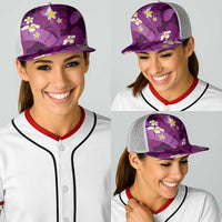 Purple Banana Leaf Hawaii Baseball Net Cap Lau Maia Plumeria Tropical Summer Vibes LT14 - Polynesian Pride