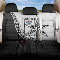 Custom Fiji Rugby Back Car Seat Cover Go Champions Fijian Tapa Cloth LT14 One Size White - Polynesian Pride