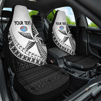 Custom Fiji Rugby Car Seat Cover Go Champions Fijian Tapa Cloth LT14 One Size White - Polynesian Pride