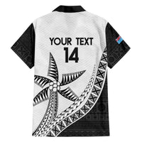 Custom Fiji Rugby Family Matching Off Shoulder Short Dress and Hawaiian Shirt Go Champions Fijian Tapa Cloth LT14 - Polynesian Pride