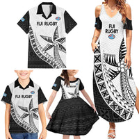 Custom Fiji Rugby Family Matching Summer Maxi Dress and Hawaiian Shirt Go Champions Fijian Tapa Cloth LT14 - Polynesian Pride