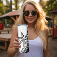Custom Fiji Rugby Skinny Tumbler Go Champions Fijian Tapa Cloth LT14 - Polynesian Pride