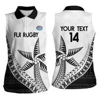 Custom Fiji Rugby Women Sleeveless Polo Shirt Go Champions Fijian Tapa Cloth LT14 - Polynesian Pride