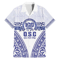 Personalised Queen Salote College Family Matching Mermaid Dress and Hawaiian Shirt Kolisi Fefine 100th Anniversary Kupesi White LT14 Dad's Shirt - Short Sleeve White - Polynesian Pride