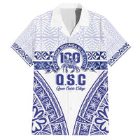Personalised Queen Salote College Hawaiian Shirt Kolisi Fefine 100th Anniversary Kupesi White LT14 White - Polynesian Pride
