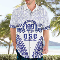 Personalised Queen Salote College Hawaiian Shirt Kolisi Fefine 100th Anniversary Kupesi White LT14 - Polynesian Pride