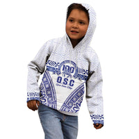 Personalised Queen Salote College Kid Hoodie Kolisi Fefine 100th Anniversary Kupesi White LT14 - Polynesian Pride