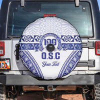 Personalised Queen Salote College Spare Tire Cover Kolisi Fefine 100th Anniversary Kupesi White LT14 White - Polynesian Pride