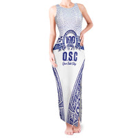 Personalised Queen Salote College Tank Maxi Dress Kolisi Fefine 100th Anniversary Kupesi White LT14 Women White - Polynesian Pride