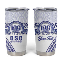 Personalised Queen Salote College Tumbler Cup Kolisi Fefine 100th Anniversary Kupesi White LT14 White - Polynesian Pride